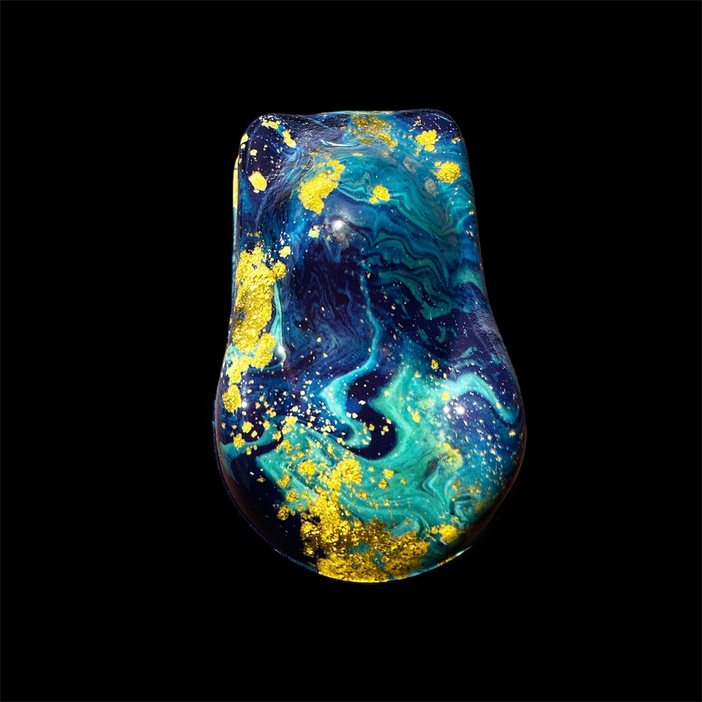 Gold & Teal Slick