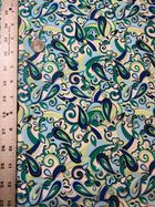 Blue Green Paisley