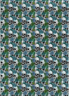 Blue Floral Skull