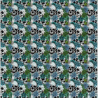 Blue Floral Skull